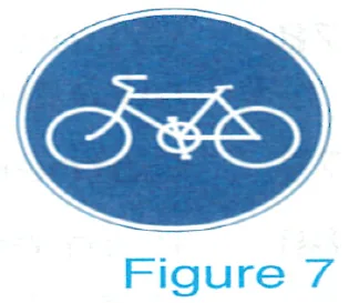 Figure 7: bicycle path sign