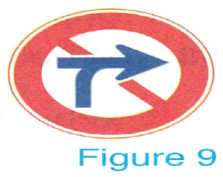 Figure 9: no vehicle crossing sign