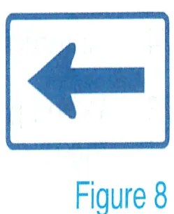 Japanese licence-test illustration: Specified small mopeds and light vehicles may also turn left.