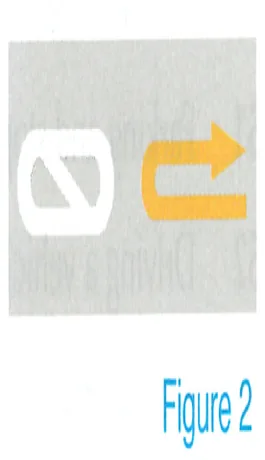 Japanese licence-test illustration: The left marking designates the end of the traffic regulations. In this case it means the end of the prohibition on U-turns.