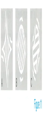 Japanese licence-test illustration: Drivers should follow the arrow when making a right turn at an intersection with one of these markings.