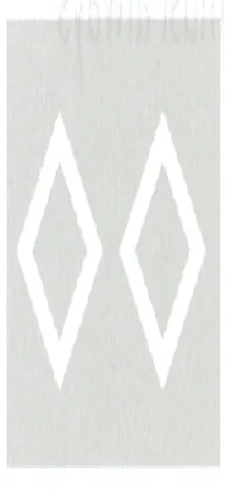 Japanese road sign: Pavement marking: diamonds