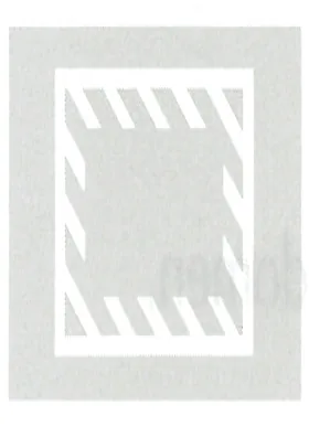 Japanese road sign: Pavement marking: no entry zone